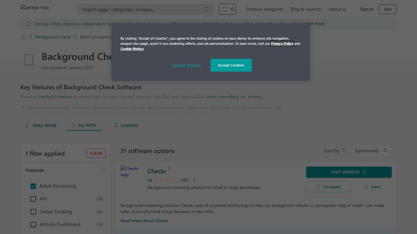 Best Background Check Software with Batch Processing 2026 GetApp